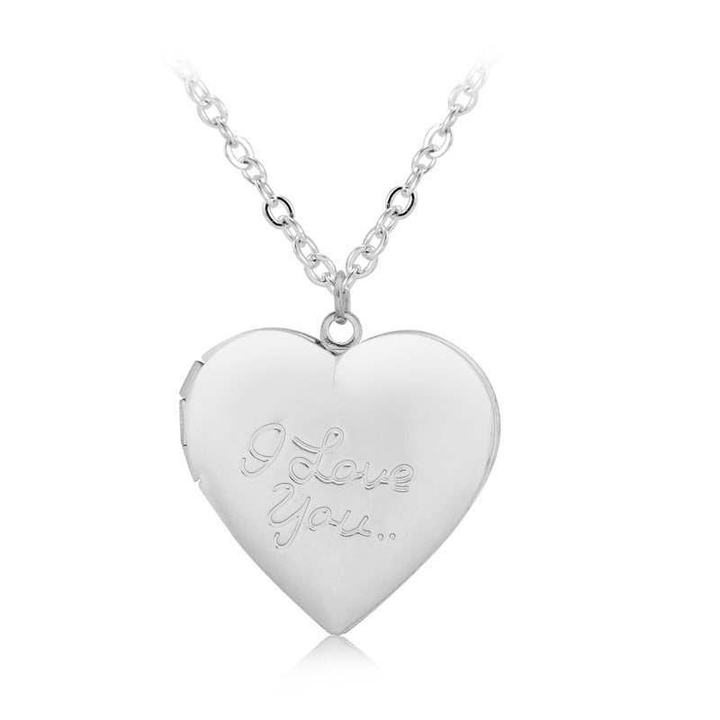 I love you love box necklace
