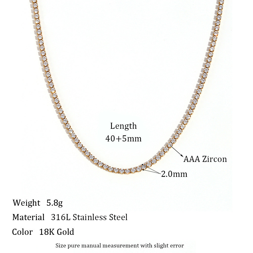 Adorno de Collar Pulsera Sencilla de Moda de Acero Inoxidable
