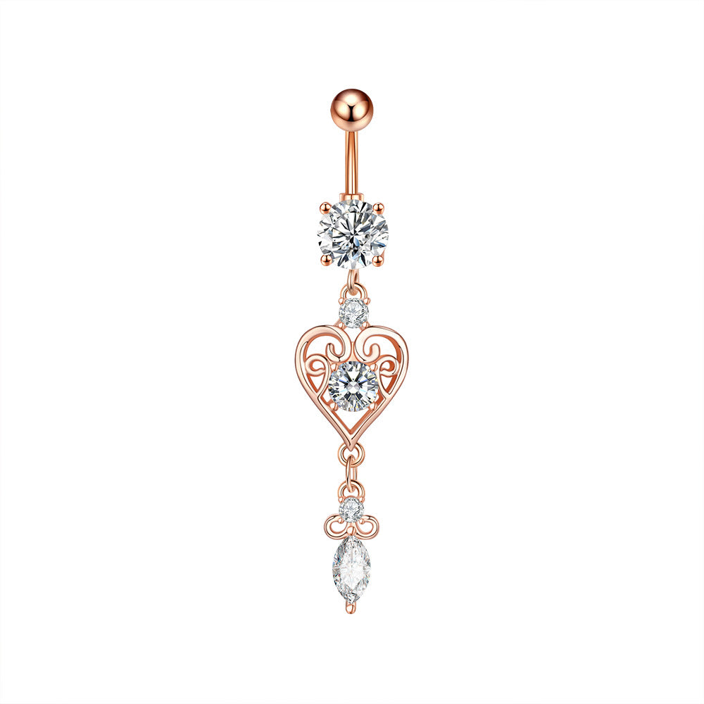 Anillo de ombligo de circonita Piercing de ombligo de joya