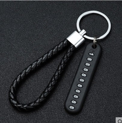 Anti-lost Number Plate Number Plate Car Keychain