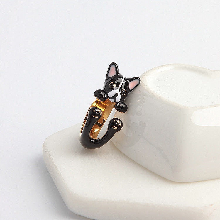 Qingdao Ornament Emaille Glasur Schwarz Armband Armband Halskette Halskette Ring Anzug Anhänger