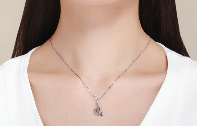 S925 Sterling Silber Stern-Anhänger Pixel DIY Silberarmband Halsketten-Accessoire SCC639