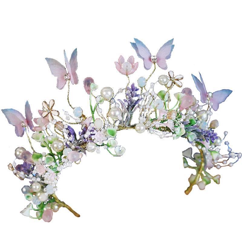 Guirnalda de Mariposas para Actuaciones, Tocado de Hada, Serie MSN, Guirnalda Infantil
