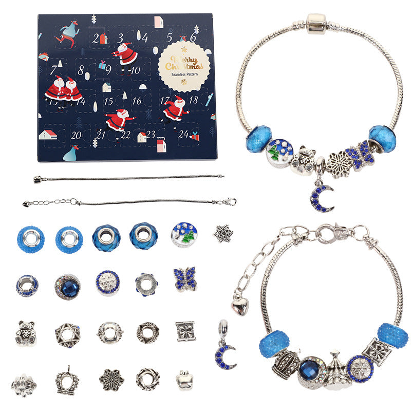Weihnachtsarmband Perlen Geschenkbox Schmuckset