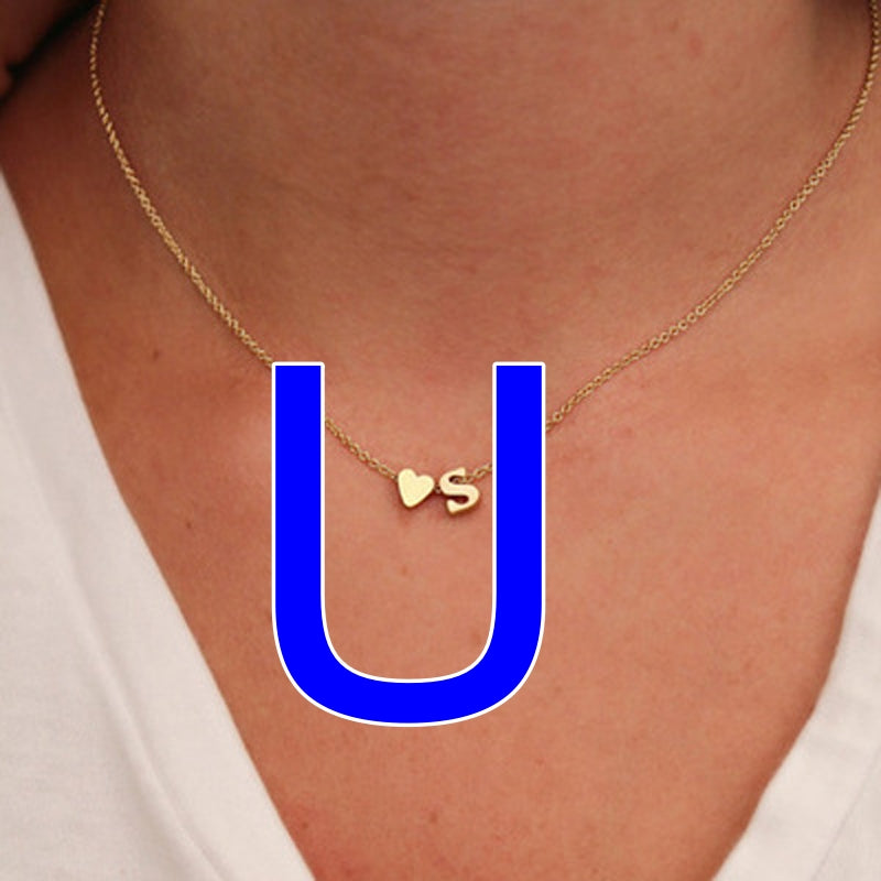 Fashion Exquisite Initial Gold And Silver Clavicle Chain