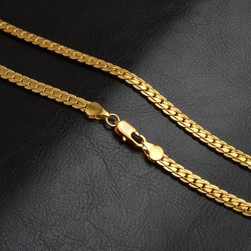 Collar bañado en oro