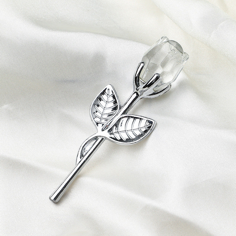 Kristallmetallrose Valentinstag kleines Geschenk Hochzeit
