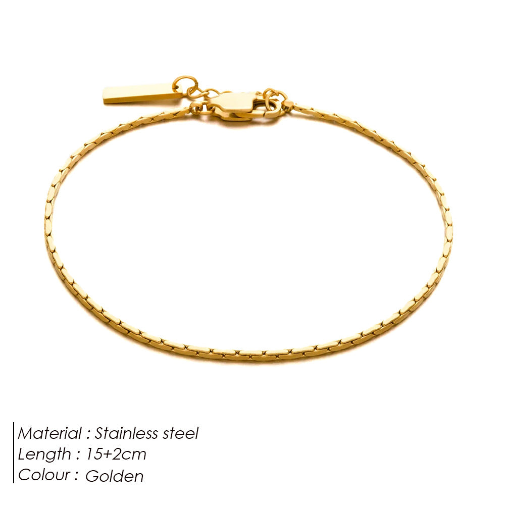 Pulsera de acero de titanio para hombre Diseño minimalista