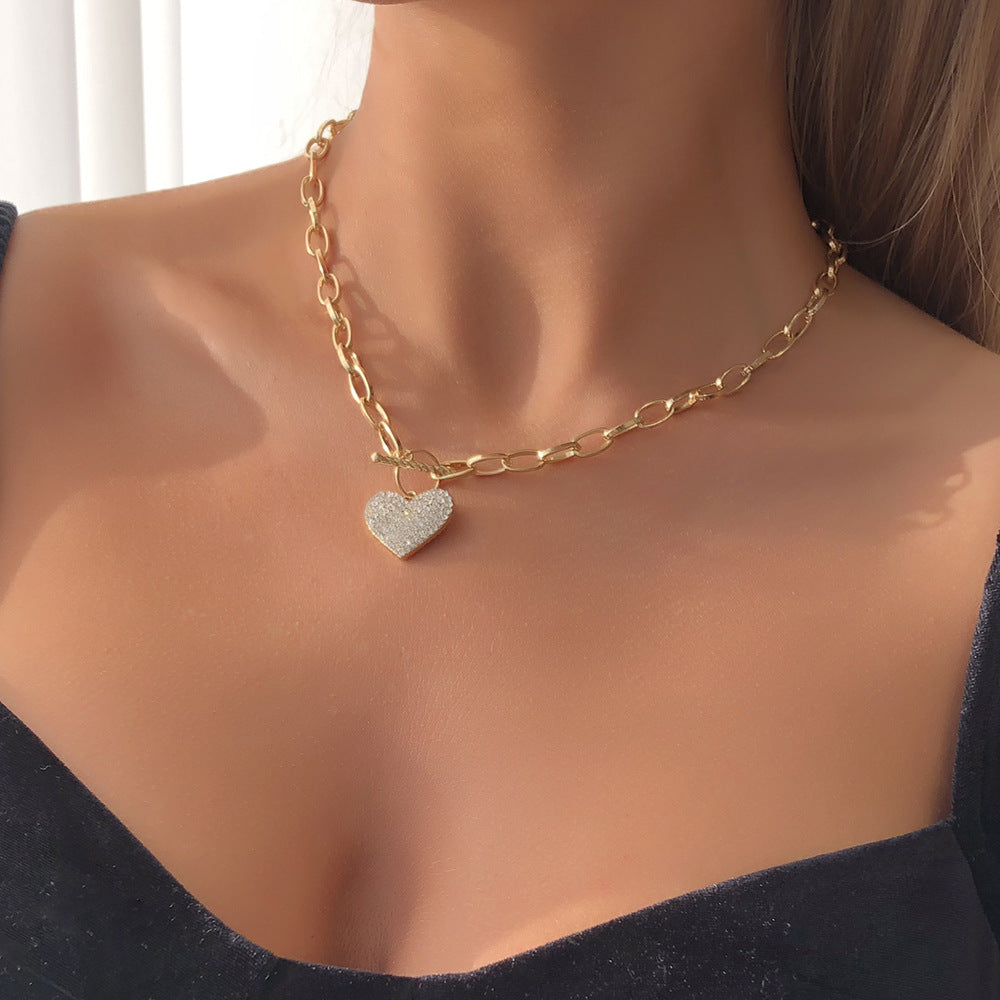 Punk Metallkette Einzellagige Halskette