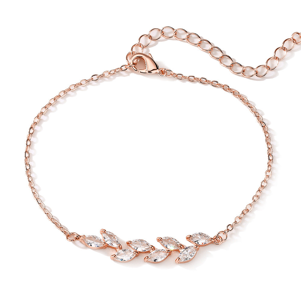 Willow Leaf Branch Bracelet Exquisite Temperament