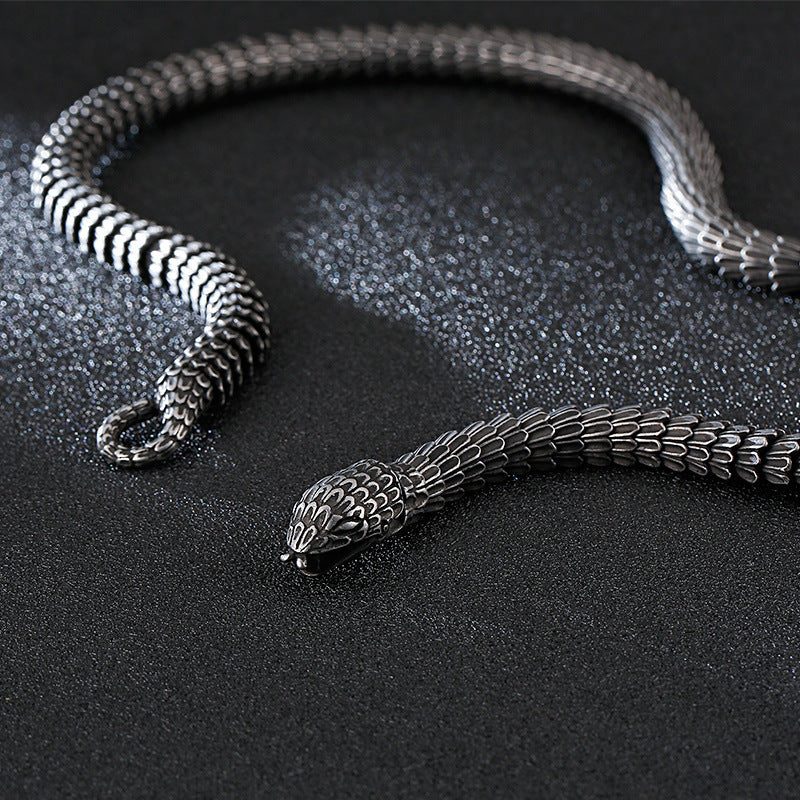New Arrival Europe And America Creative Cast Snake Scales Men's Bracelet