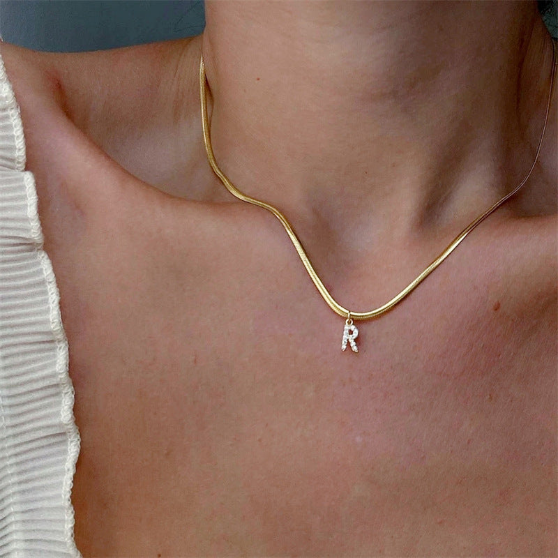 Modeschmuck Europäische Und Amerikanische 26 Buchstaben Halskette