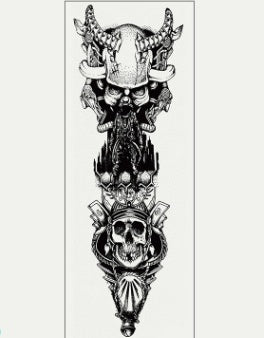 Pegatina de tatuaje impermeable para brazo completo