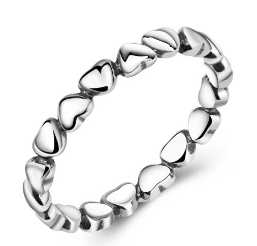 925er Sterling Silber Herzring