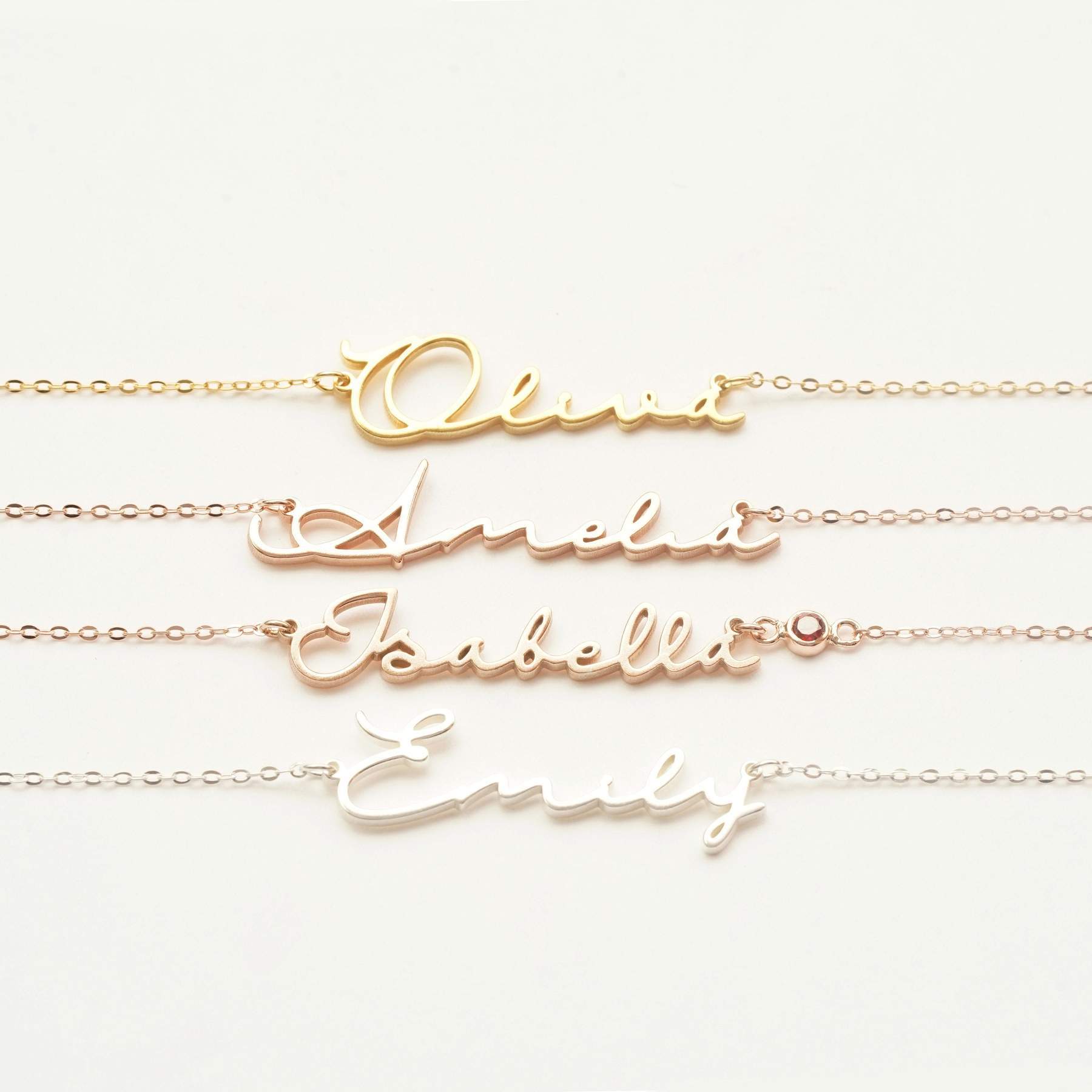 Women's Personalized Name 18k Gold Necklace
