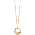 Geometric Circle Necklace Women