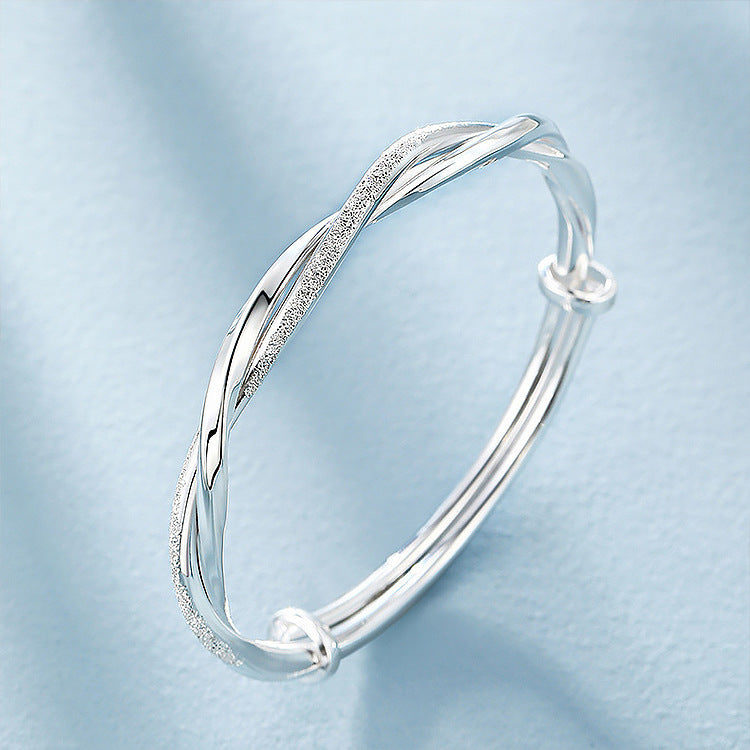 Mobius Silver-plated Bracelet Female Twist Fashion