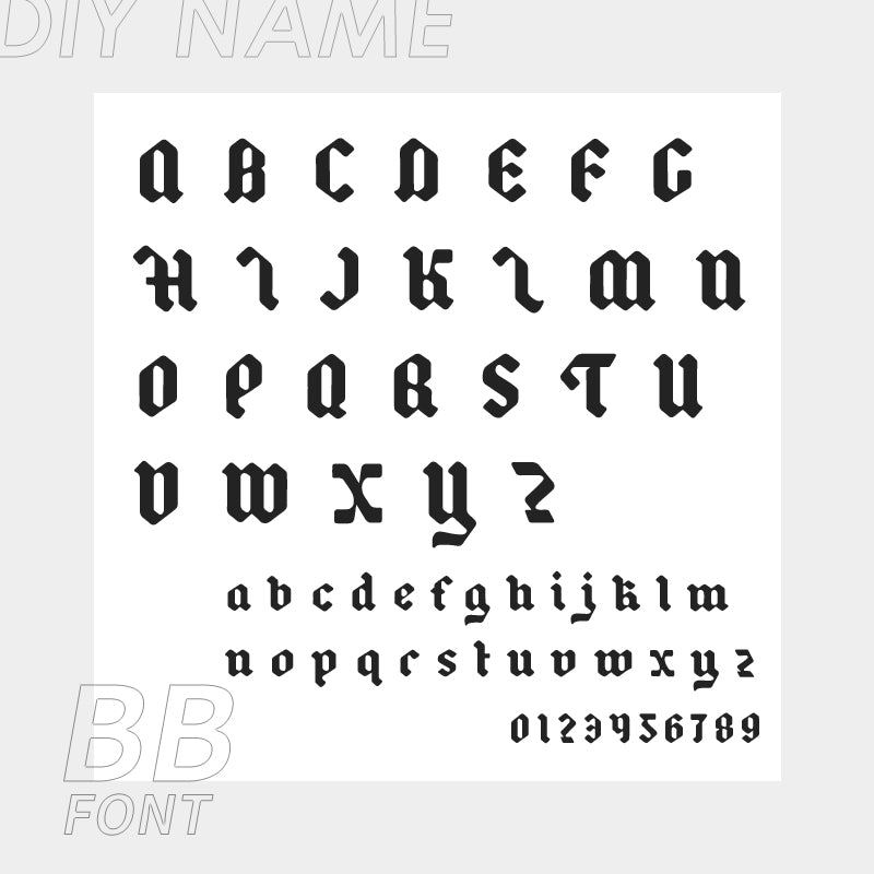 Tobillera personalizada de acero inoxidable 316L con letras del alfabeto inglés