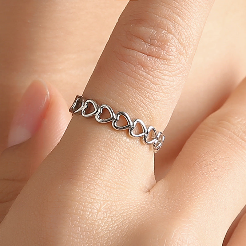 Silberfarbener Fisch Für Frauen Liebhaber Finger Valentinstag Geschenke Kreativer Verstellbarer Öffnungsring Schmuck