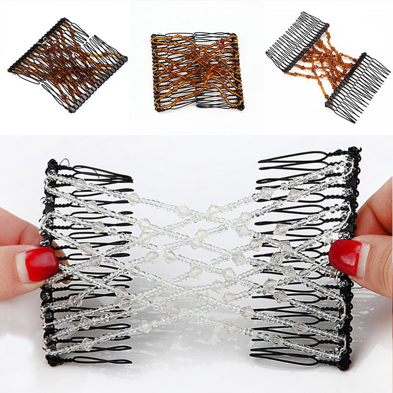Peineta variada para el cabello, cable para peinar el cabello, peineta mágica con cuentas para el cabello, peineta al por mayor