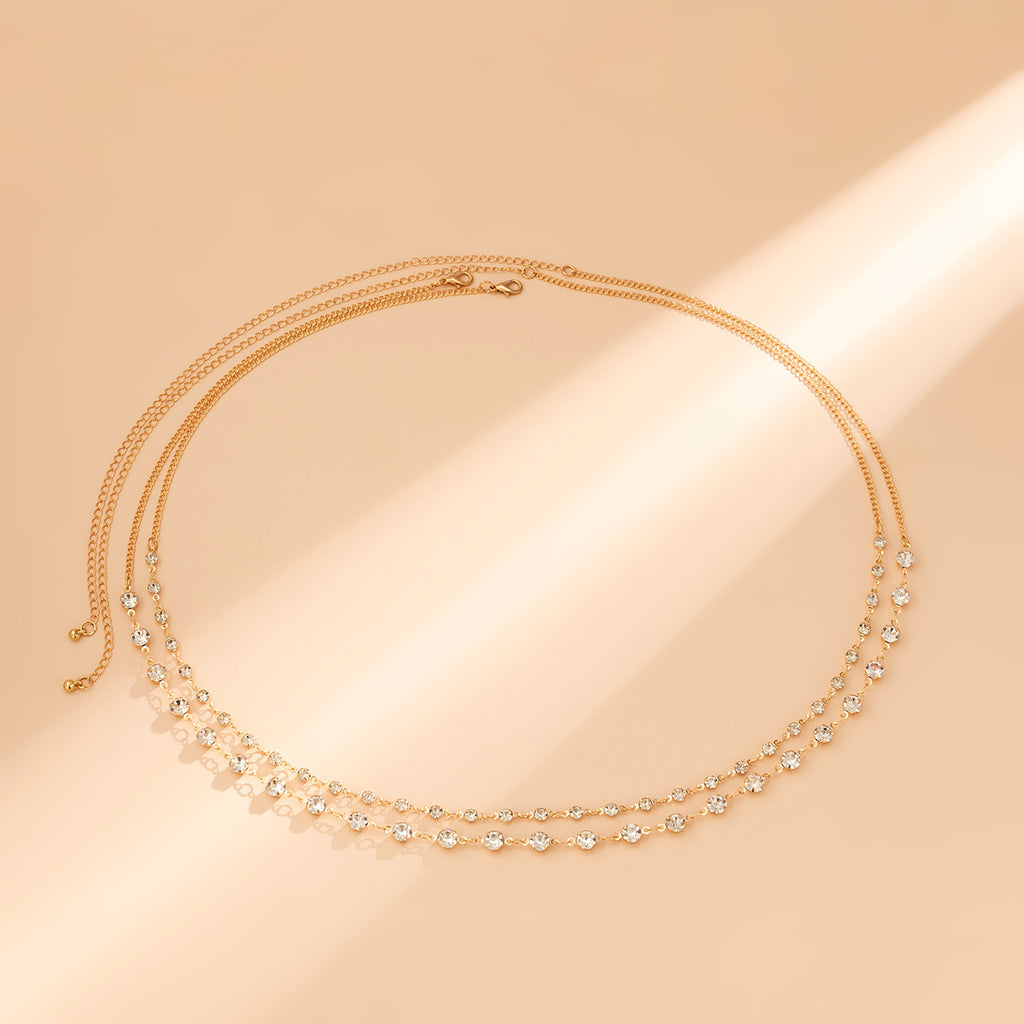 Cadenas corporales de playa Cadenas corporales Sencilla doble capa