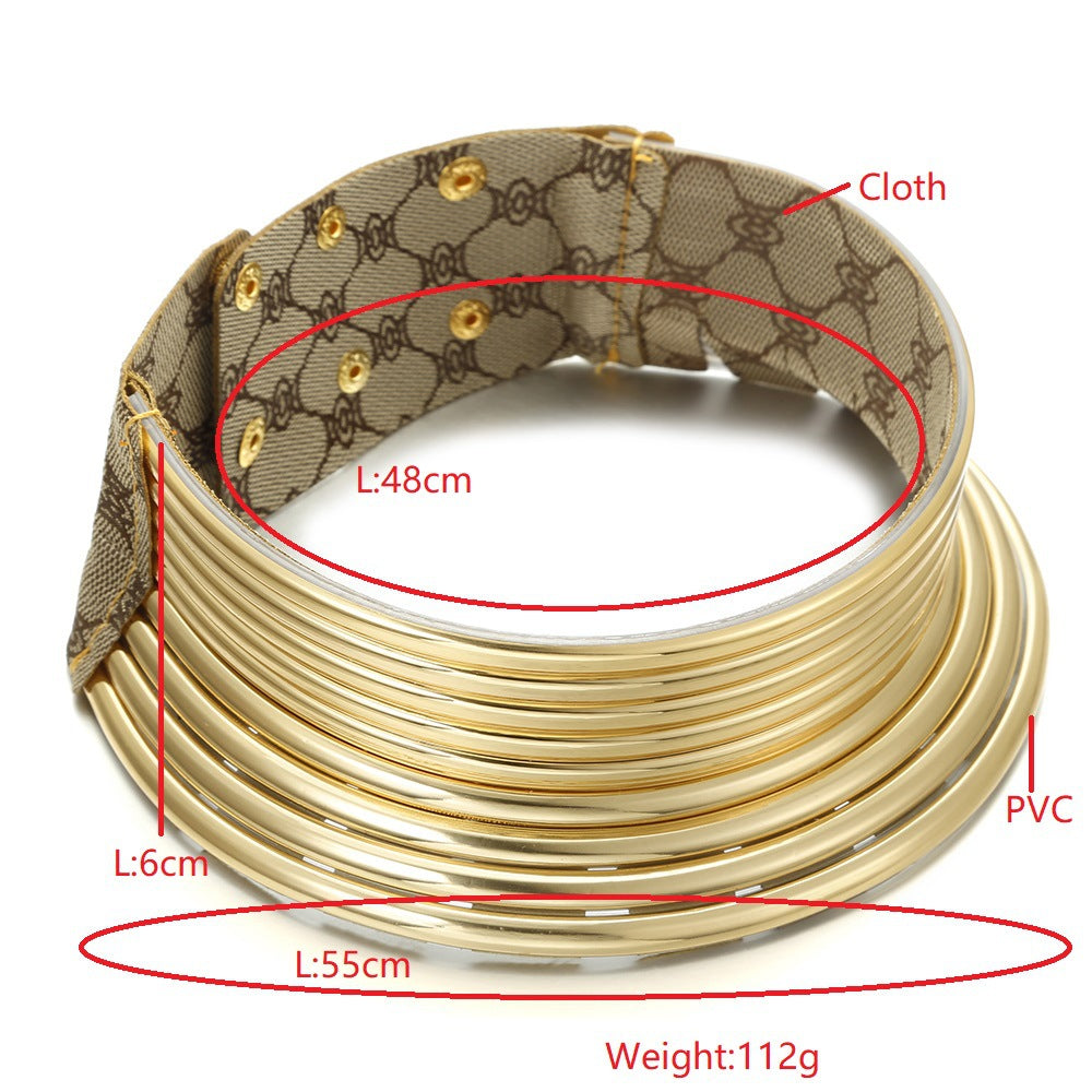 Collar africano exagerado para mujer