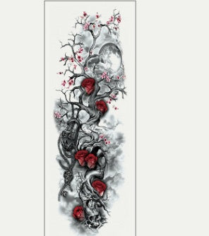 Pegatina de tatuaje impermeable para brazo completo