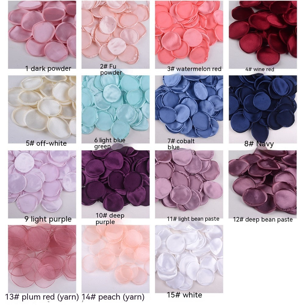 4cm Seidenrose mit angebrannten Kanten, Blütenblättern, glänzendem Cremepuderlaminat