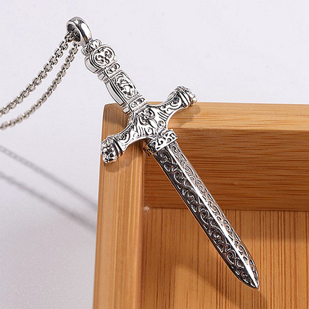Silberner Vintage Thai Silberschmuck-Anhänger für Herren