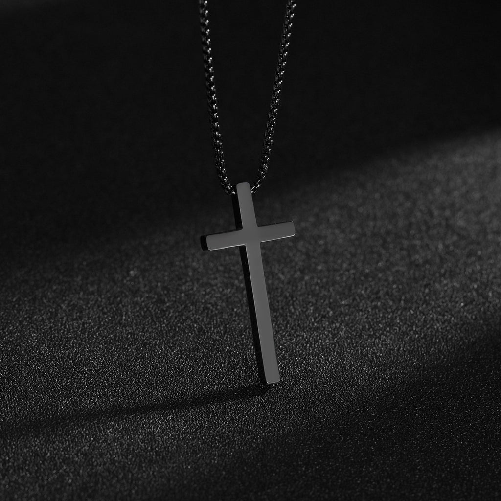 Einfache Mode Kreuz Anhänger Halskette