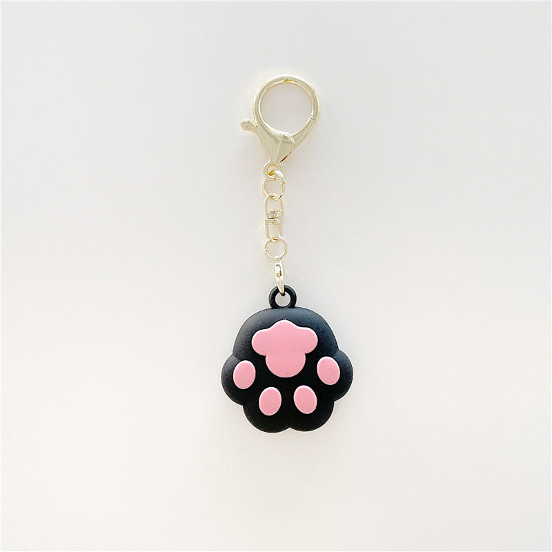 Cartoon Cat Claw Anti-lost Locator Silicone Keychain