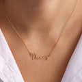 Fashionable Handmade Frosted Letter Necklace