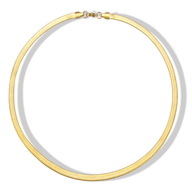 Street Fashion Halskette Hip Hop Titanstahl Schlangenkette