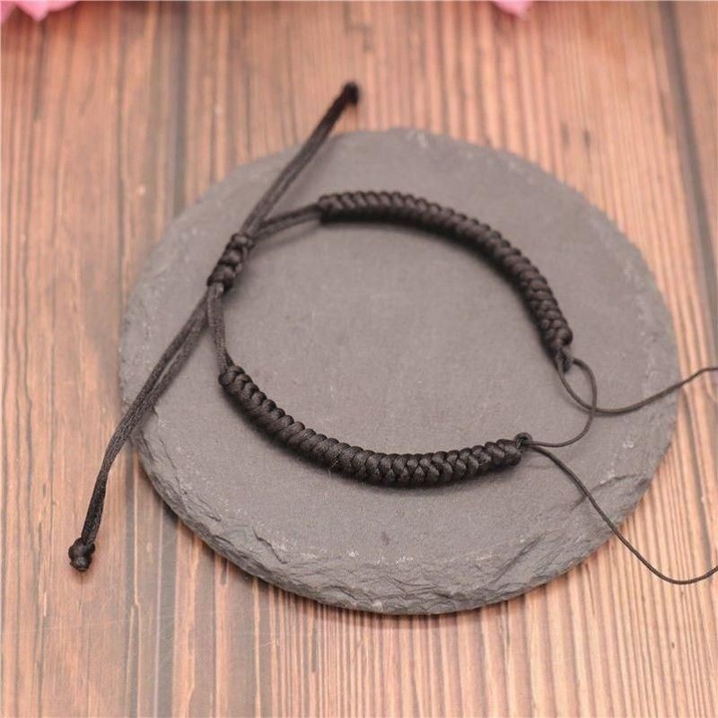 Male And Female Red Rope Couple Beads Threading DIY