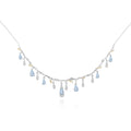 S925 Silber Natur Topas Halskette