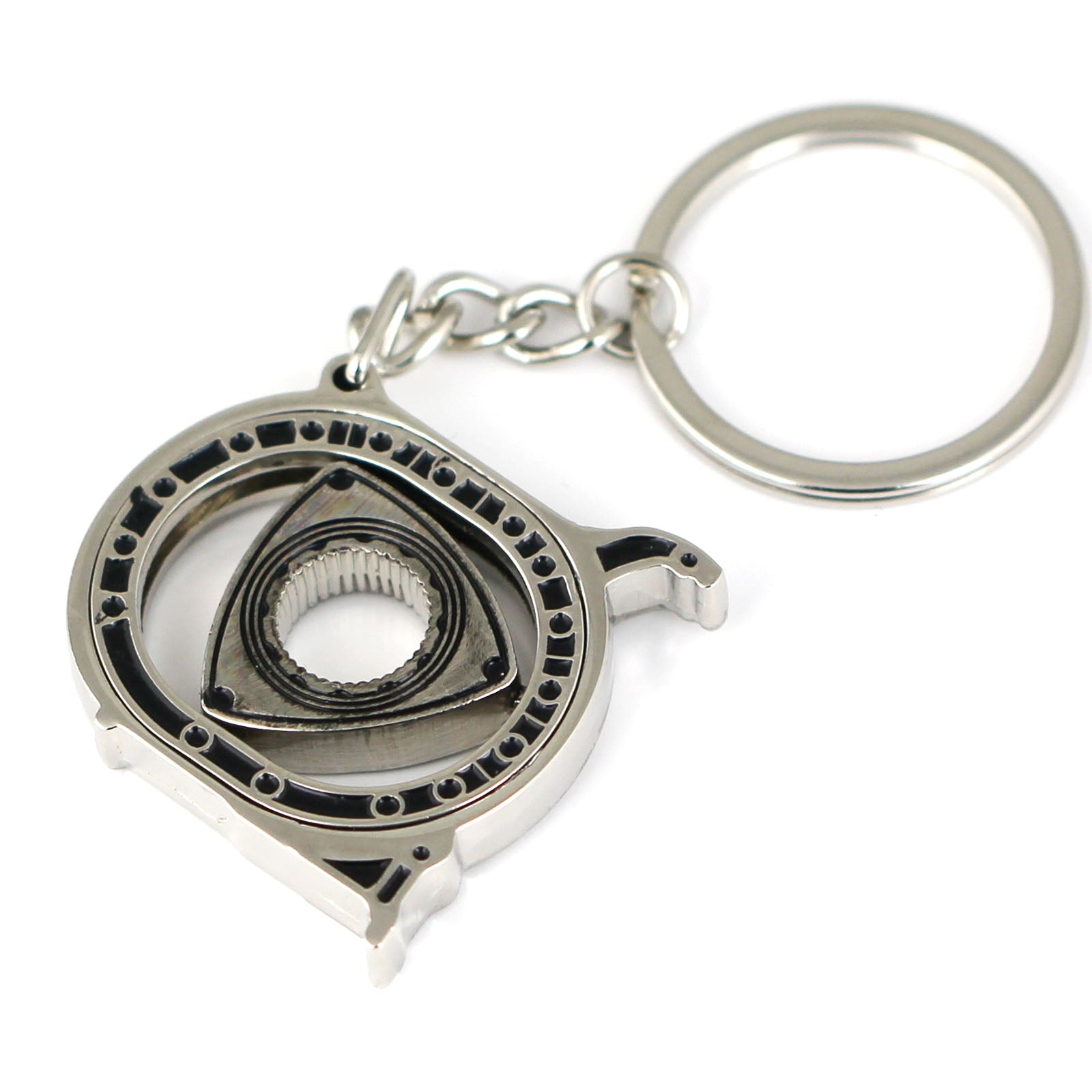 Llavero con rotor de motor de coche que puede girar 360 grados, regalo