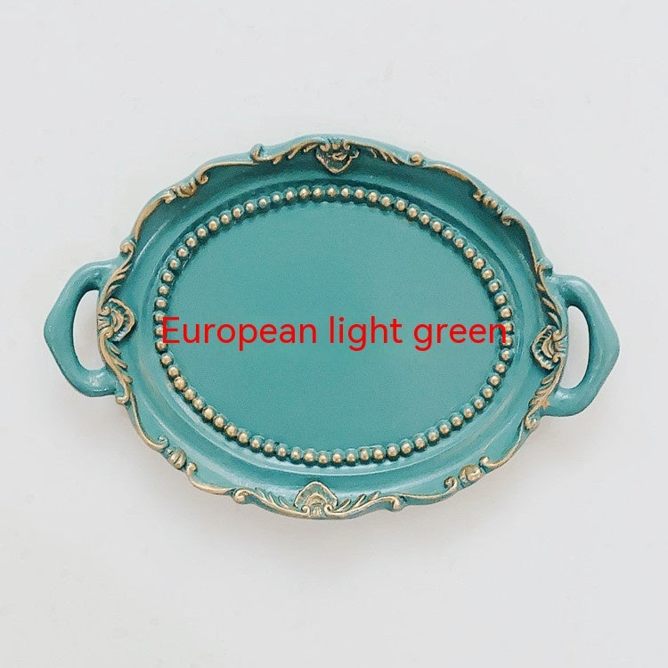 Kreativer Kerzenhalter aus Harz, Teller, Ohrringe, Halskette, Schmuck, Ornament