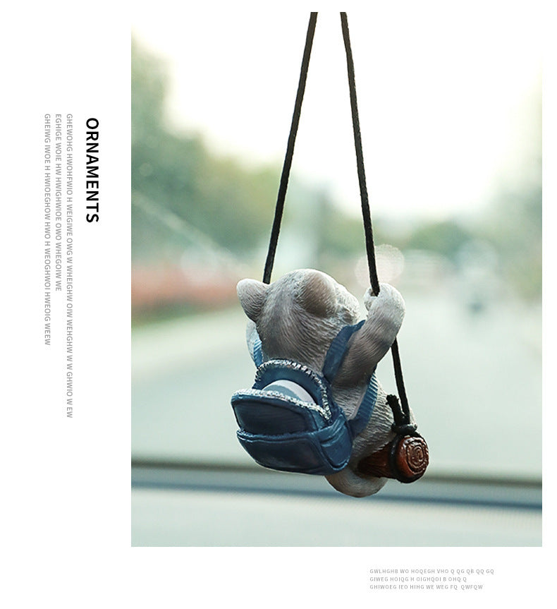 Auto-Aromatherapie-Anhänger Kätzchen-Ornamente Innen Auto Kleiner Schmuck Rückspiegel-Anhänger Zubehör