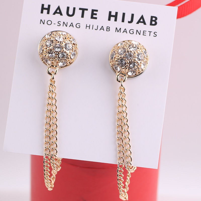 Hebilla magnética para broche de mujer, cadena con hebilla anti-pérdida