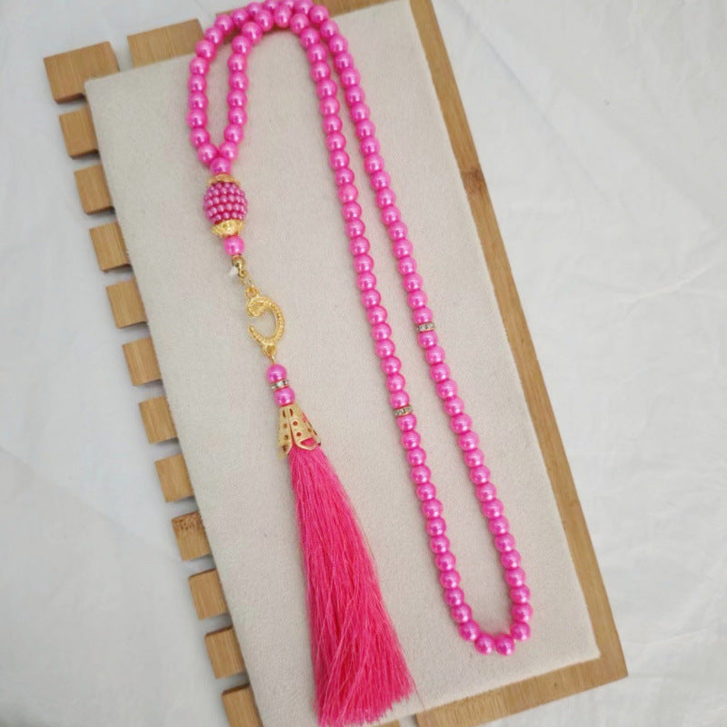 Cuentas de 99 piezas, perlas artificiales de cristal de 6 mm para hilo, pendientes y pulsera.