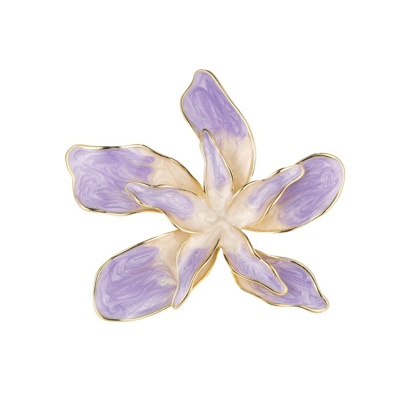 Hermoso broche de bauhinia francés para mujer