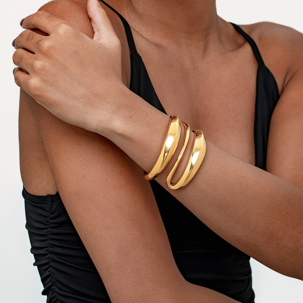 Titan-Edelstahl offenes rundes Armband