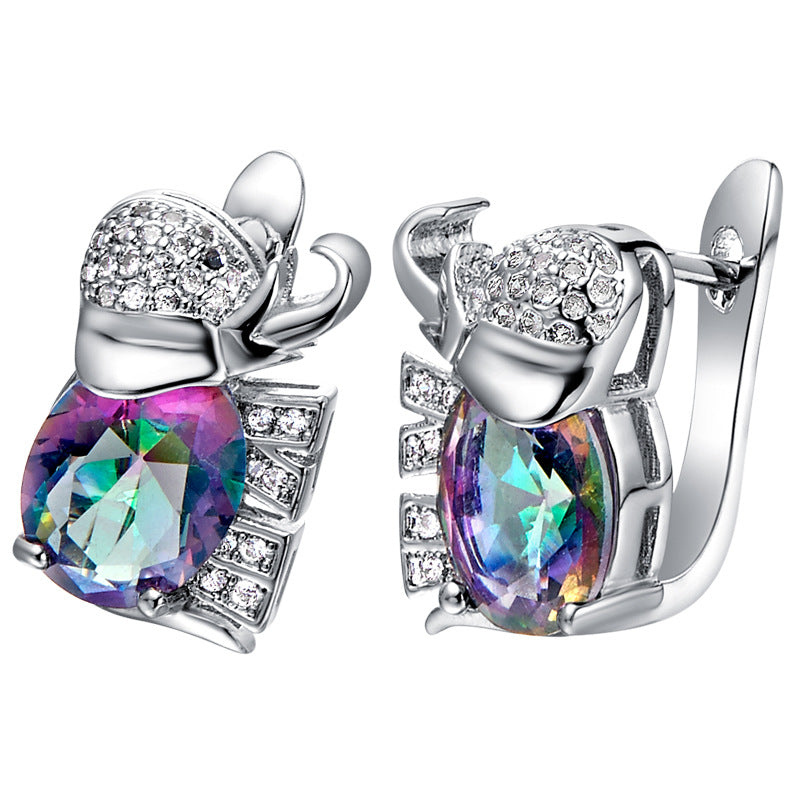 Elefant Edelstein-Set Bunter Schmuck