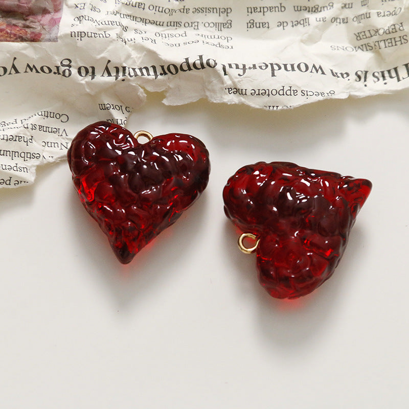 Eis-Textur Mit Hängenden Harz-Accessoires DIY Ohrringe Für Frauen