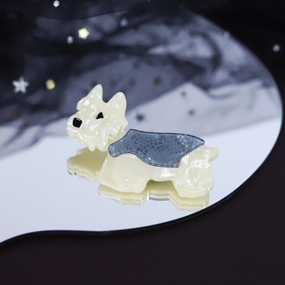 Acrylic Animal Brooch Dog Cartoon