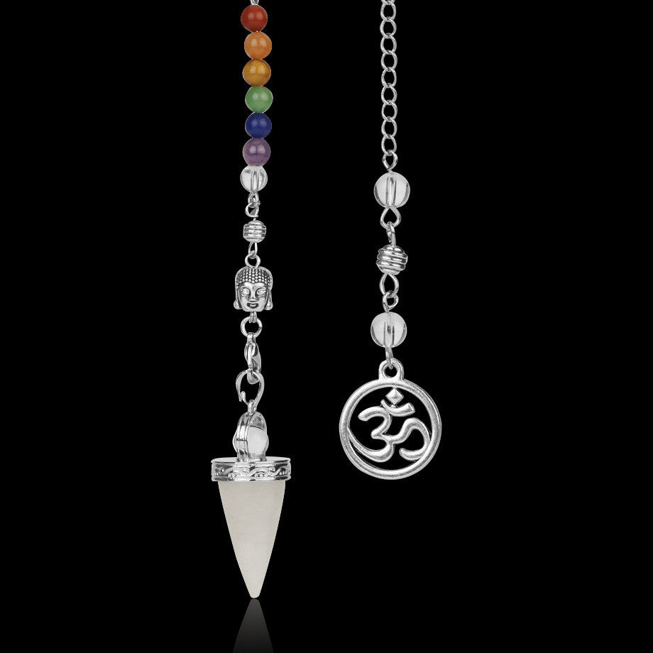 Schmuck Sieben Chakra Reiki Halskette Pendel Amethyst Anhänger Yoga Unisex Schmuck