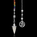 Schmuck Sieben Chakra Reiki Halskette Pendel Amethyst Anhänger Yoga Unisex Schmuck