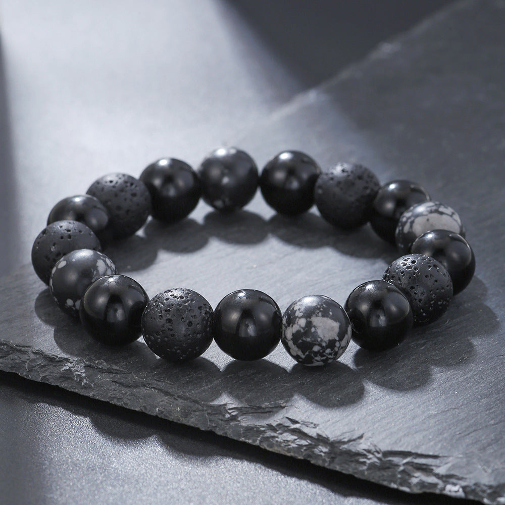 Fashion Gray Stone Zen Bracelet For Women