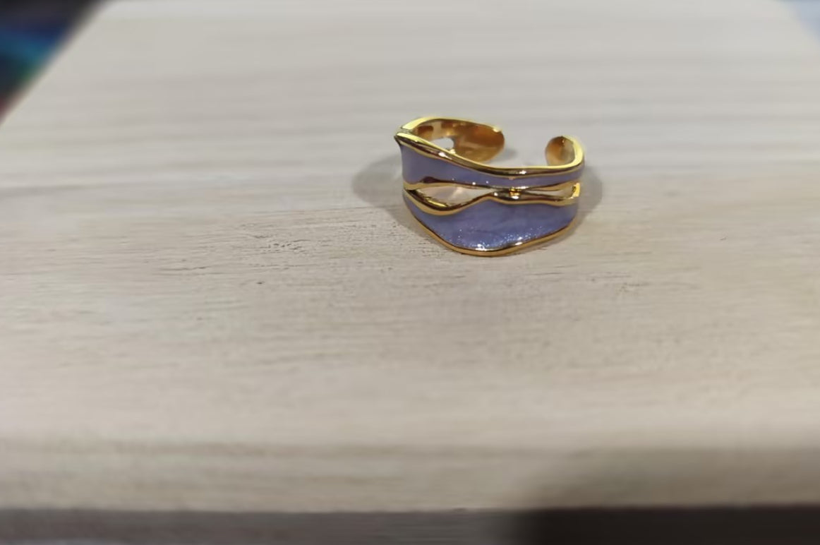 Ring Jurchen Vergoldung Damen Mode Temperament Emaille