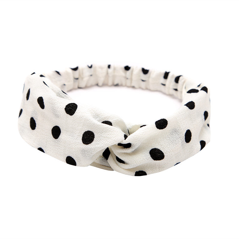 Women's Polka Dot Printed Bohemian Sweet Simple Hair Band